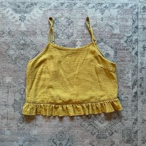 Le Lis Yellow Crop Top